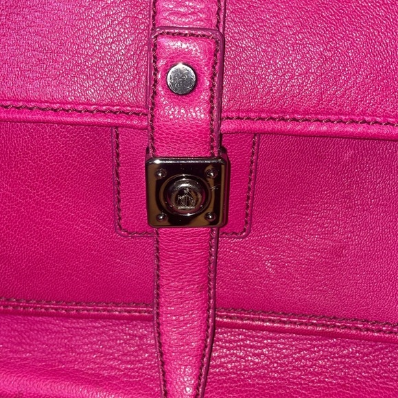 Lanvin Small Pink Leather Silver Chain Shoulder Handbag - Picture 5 of 11